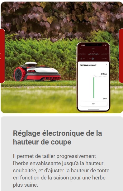 Tondeuse robot KRESS guidage GPS et RTK sans fil périférique 3000