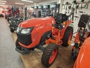 Microtracteur 38cv hydrostatique Kubota L1-382HDW avec roue mixte, siège mécanique et chargeur Kubota LA525 avec 3° fonction et benne à grappin multifonction 172cm attache rapide