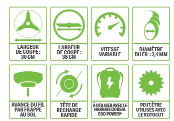 Débroussailleuse a batterie EGO BC3800 (sans batterie), EGO BC3800, BC3800, 20100054