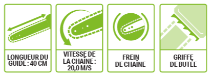 Tronçonneuse sur accu. puissante guide de 40 cm EGO CS1610E ( sans batterie), EGO CS1600E, 20100854