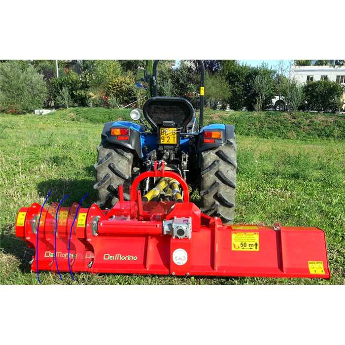 fléaux 3points déportable DELMORINO106cm avec rouleau arrière + 32 couteaux en y