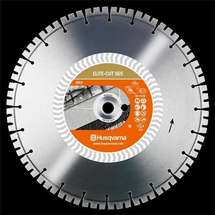 Disque diamante Husqvarna Elite-Cut S1465 diamètre 400mm x 25.4/20, DISQUE S1465, S1465 400, DISQ AS65, AS65FH+, 7393080549396