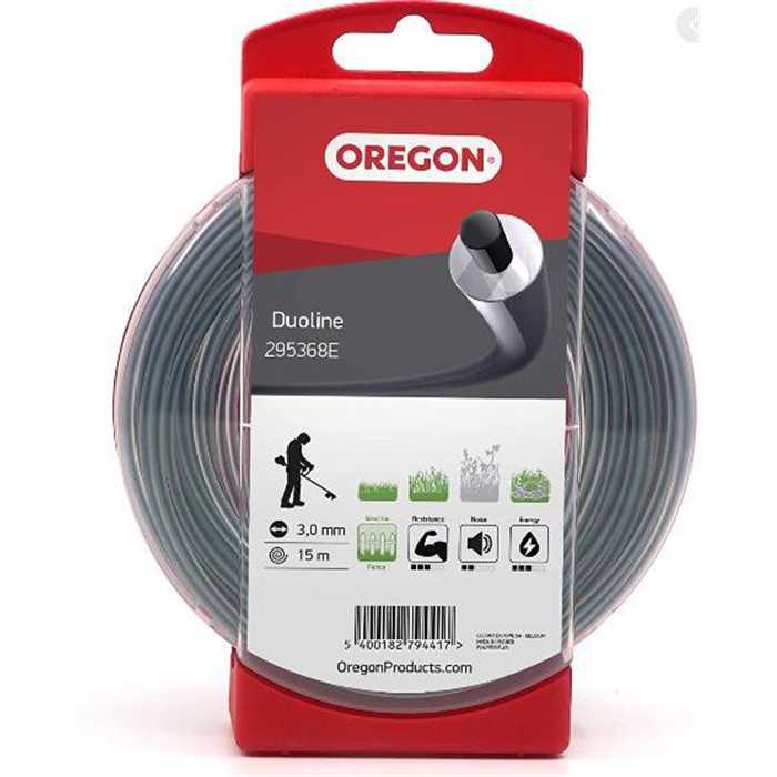 Fil nylon OREGON Duoline 3mm x 15m, 295368E, 5400182794417