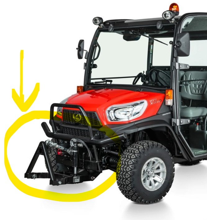 Relevage AV. ver. Premium independ Kubota RTV-X1110 (avec distrib+pompe+montee/descente et inclinaison de lame), W20TK01361