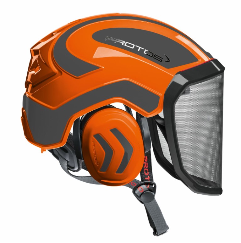 Casque complet Pfanner PROTOS Integral Climber Arborist orange/noir, CHSPR1.ORGRI