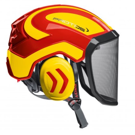 Casque complet Pfanner PROTOS Integral Climber Arborist rouge/jaune, CHSPR1.ROGE