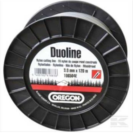 [106504] Fil nylon OREGON Duoline 3mm x 120m, 106504, 106504E